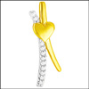 Fancy Shimmering Heart Diamond Pendent -JPDCM-250A - Click here to View more details about this Product